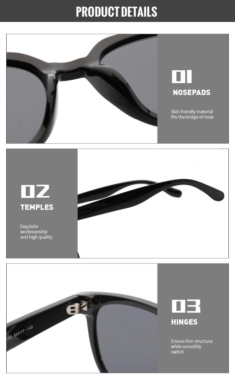 2022 Designer Hot Sale High Quality Popular Retro Lady′s Polarized Sunglasses