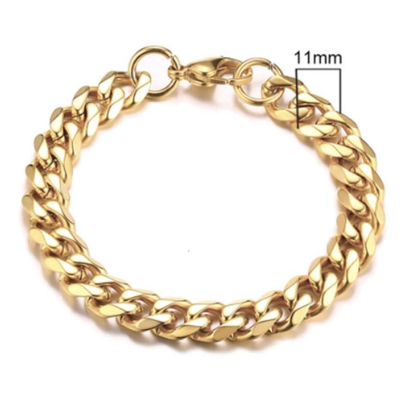 Hollow Monaco Chain Necklace or Bracelet Modern Plain Lock Clasp Fine Jewelry