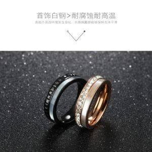 Fashion Personalise&#160; Jewelry Zircon&#160; Stainless Steel Men&prime;s Finger Ring