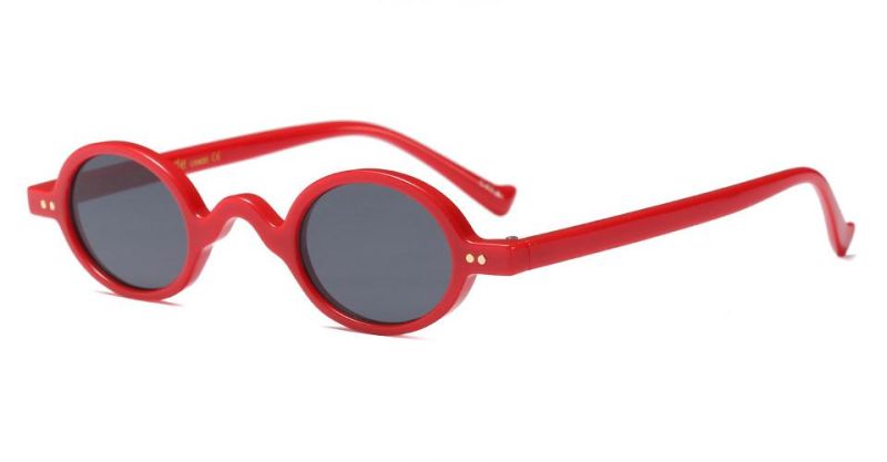 Round Frame Small Frame Colorful All-Match Sunglasses