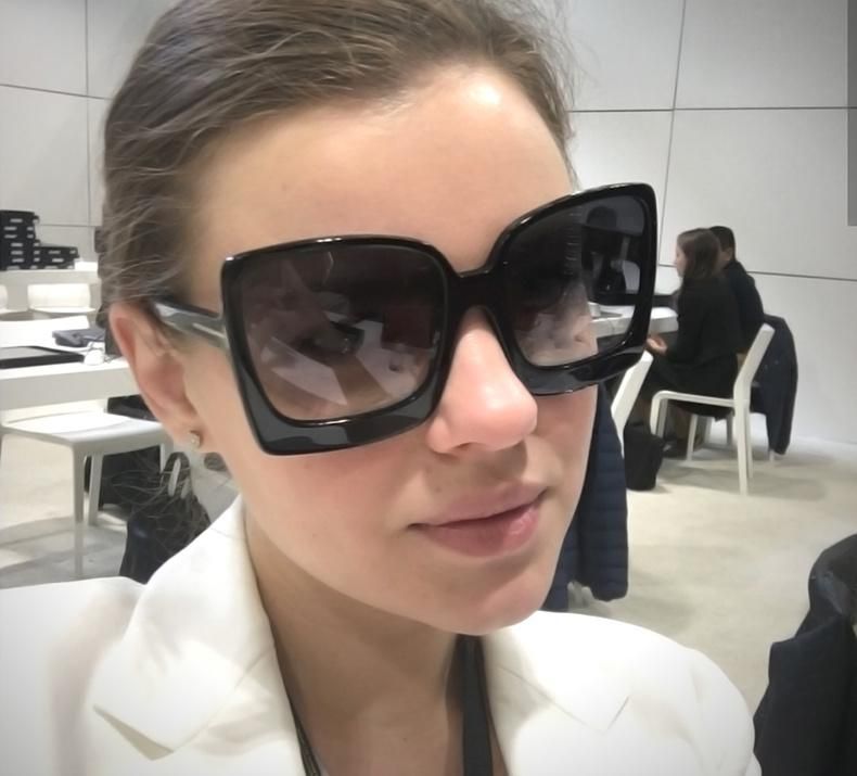 Sunglasses T-Shaped Big Frame Trend European and American Ins Fashion Modern Sunglasses