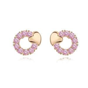 Heart Crystal Earrings Fashion Jewelry