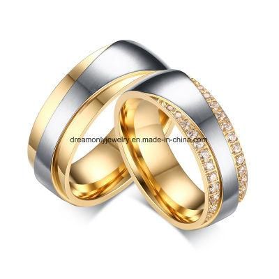 Custom Design Brass Dummy Wedding Rings for Jewelry Store Display, Men and Women Couple Wedding Bands