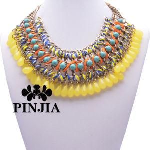 Multi Crystal Bib Statement Beaded Necklace Collar Imitation Jewelry