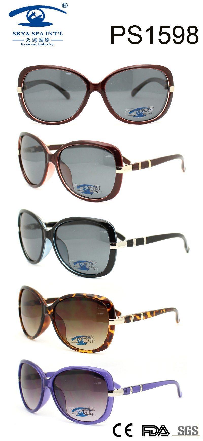 Multi Color Customized Logo Woman Sunglasses (PS1598)