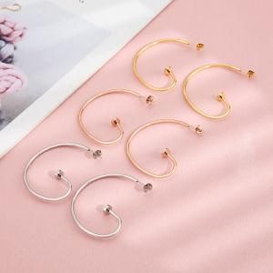 Geometry Gold Plated Stainless Steel Earrings Stud
