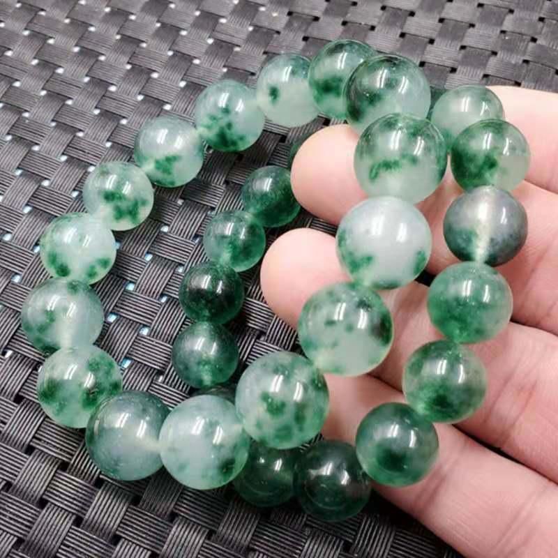 Fashion Jewelry Natural Stone Pave Green Chalcedony Bracelet