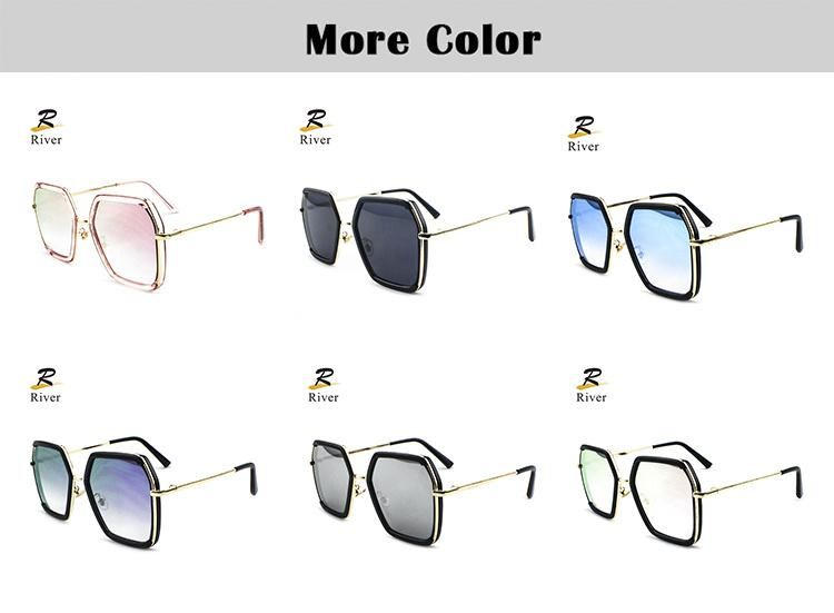 New Custom Logo Stock Transparent Frame Women Sunglasses