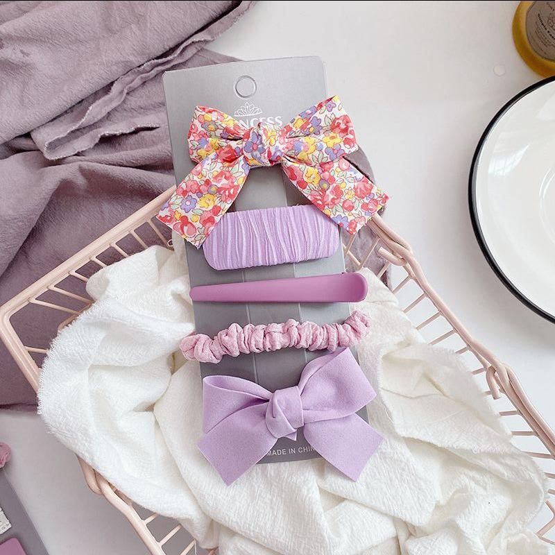 Wholesale Ins Girls Hair Clip Lovely Bowknot Hair Set for Kids