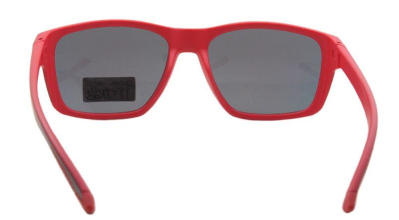 Quality Unique Mirror Color Lenses Polarized Men Women Plastic Sunglasses
