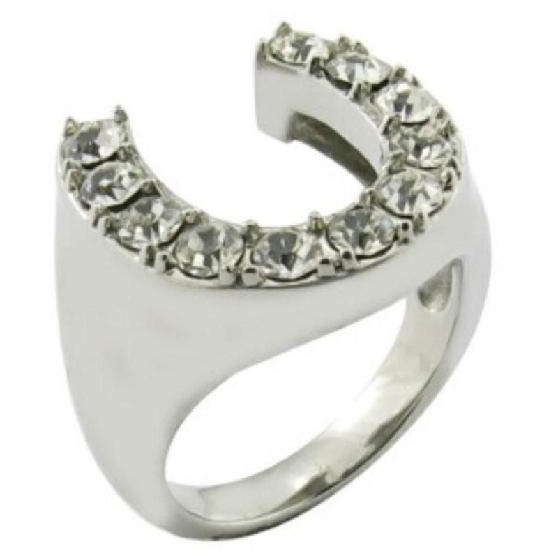 Resin Glue Stone Stainless Steel Man Finger Ring