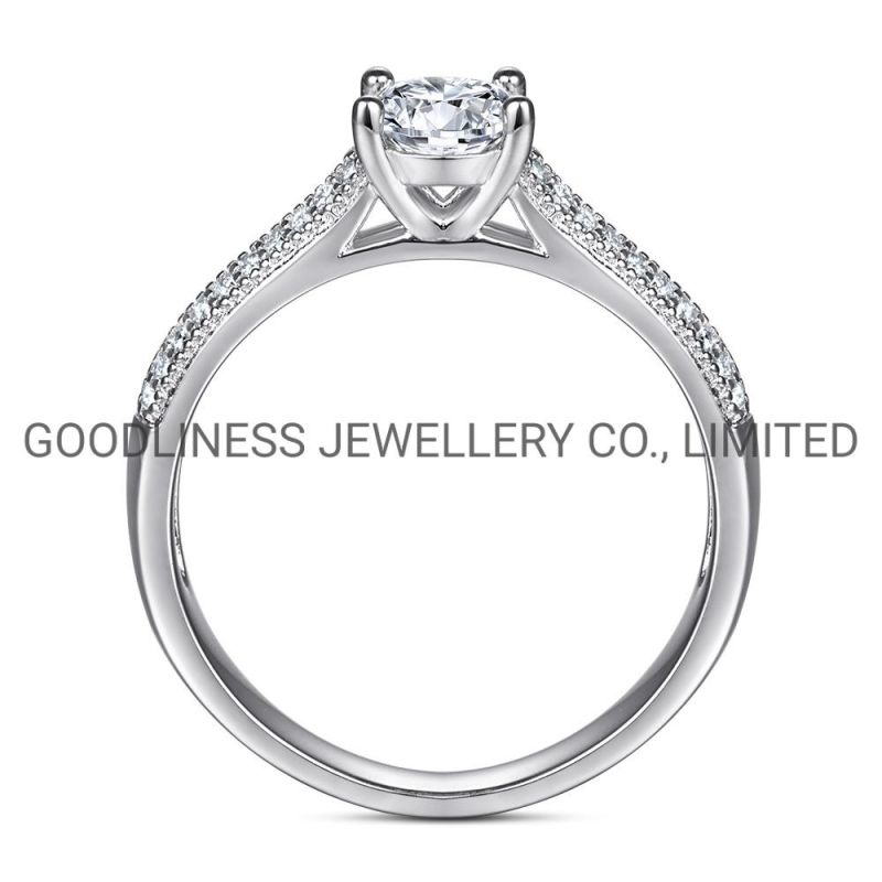 925 Sterling Silver Promise Women CZ Engagement Couple Diamond Rings