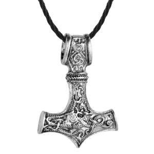 Scandinavian Vikings Have Created a Unique Hammer Pendant Slav Necklace for a Man&prime;s Birthday Present
