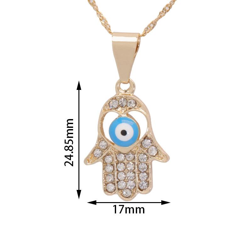 Wholesale Premium Blue Eye Ladies Pendant Fashion Jewelry Necklace