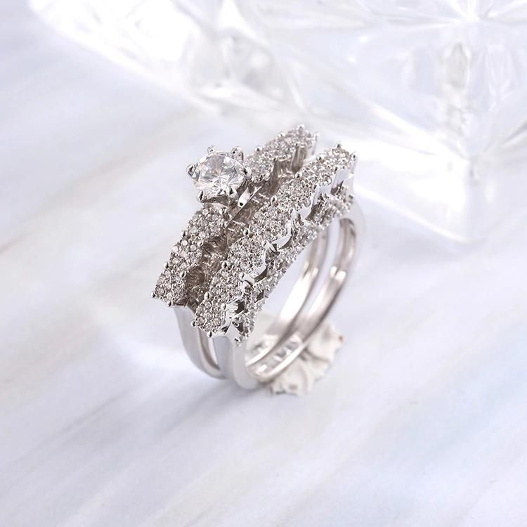 Fashion Accessories Fashion Jewelry 925 Silver Cubic Zirconia New Arrival Jewellery Elegant Luxury Ring for Factory Wholeasle