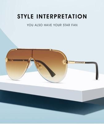 One PCS Designer Goggle Metal Luxury Sunglasses