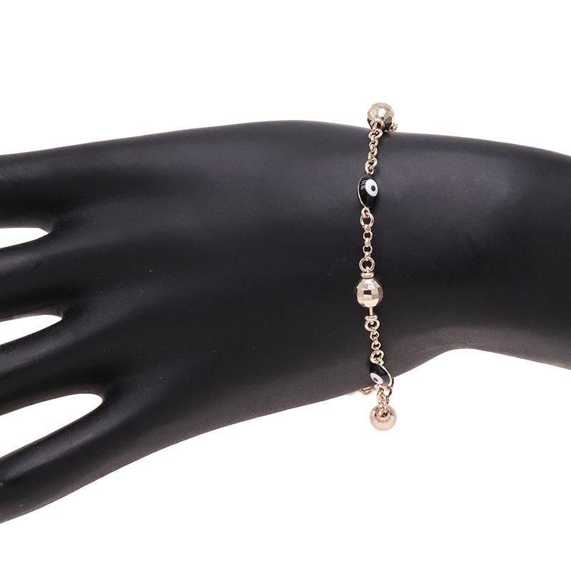 Hip Hop Devil′s Eye Ladies Simple 18K Bracelet