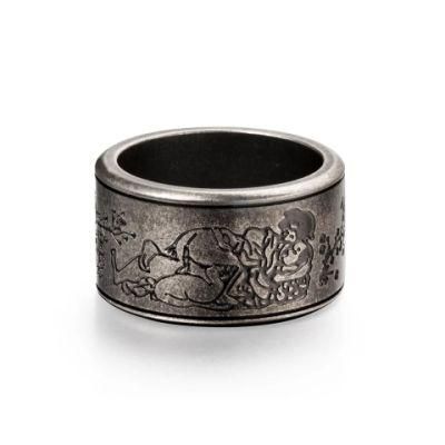 Engraving Design Logo Stainless Steel Plating Bronze/Silver Color Ring
