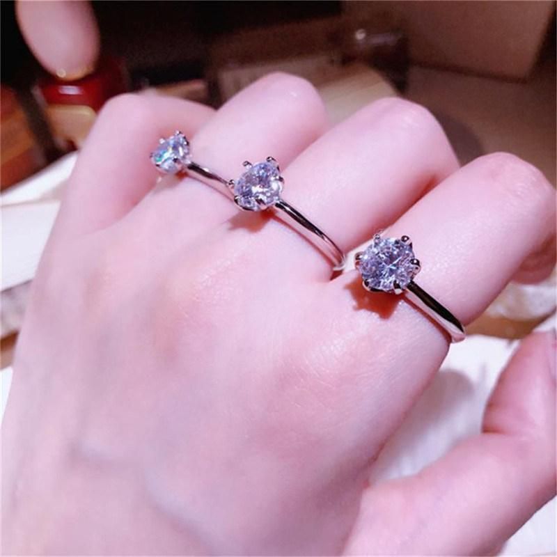 Wedding Ring Zircon Cubic 925 Sterling Silver Rings Women Fine Jewelry