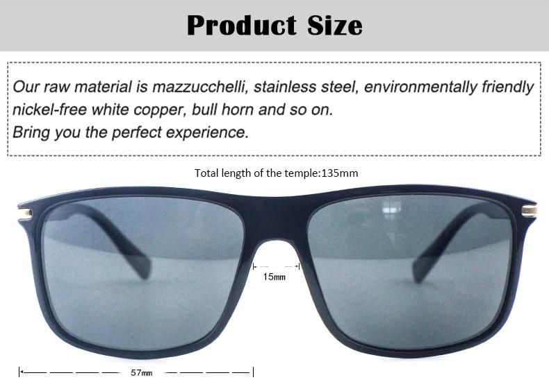 P0065 Unique Temple Design Stock Polarized Men Sunglasses