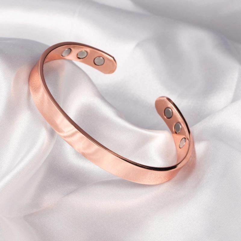 Rose Gold Bangle Magnetic Bracelet Copper Bracelet Bangle