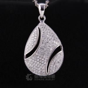 Fashion Halo 925 Sterling Silver Pendant for Fashion