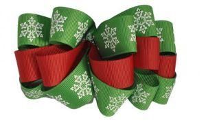 Fashion Christmas Bow Loop Hair Bow