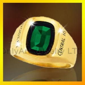 Custom Championship Silver Ring with Gold Plated