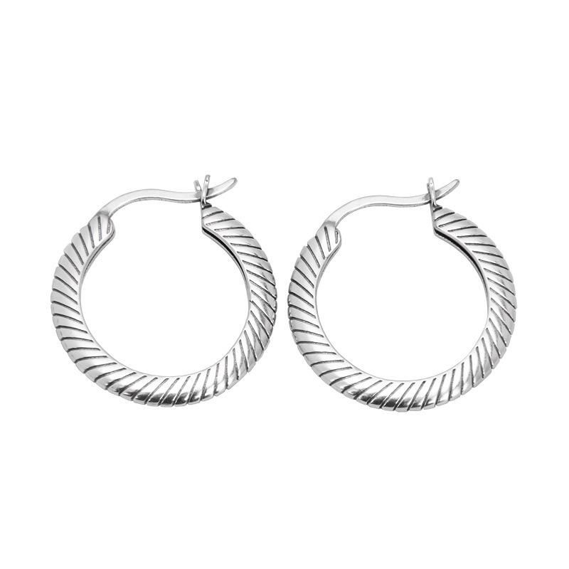 Men′ S and Women′ S 925 Sterling Silver Twisted Snake Earrings