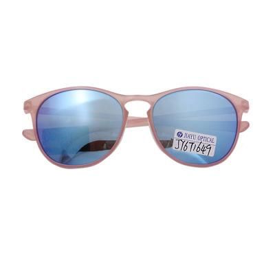 Vintage Round Plastic Frame Pink Girls Fashion Sunglasses for Women