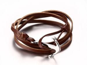 New Fashion Jewellery Bangle Man Genuine Leather Bracelet