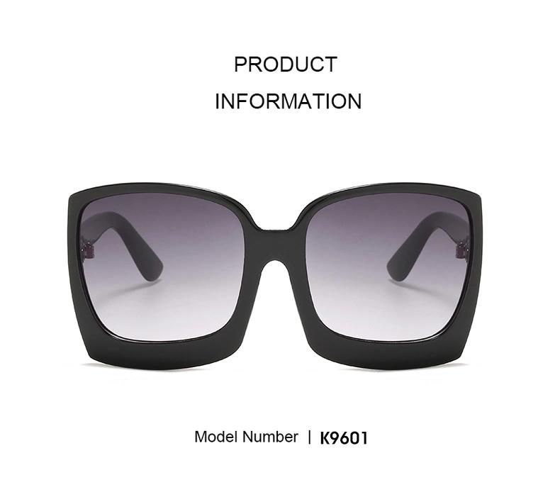 Oversize Sunglasses Fashion Women Sunglasses Black Square Sunglasses