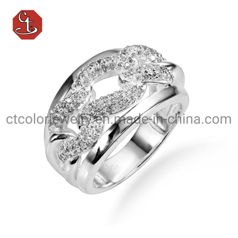 Hollowed-out S925 Jewelry Infinite Engagement Ring