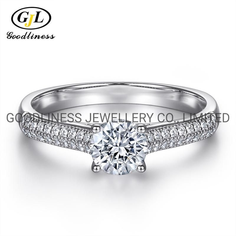 925 Sterling Silver Promise Women CZ Engagement Couple Diamond Rings