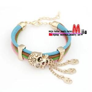 New Fashion Handmade Leather Bangle with Zinc Alloy (MJKD231)