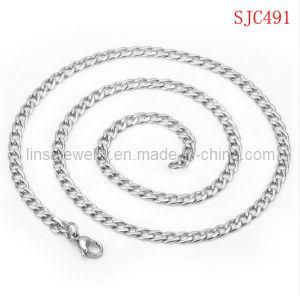 Fashion 316L Stainless Steel Curb Chain Jewelry (SJC491)
