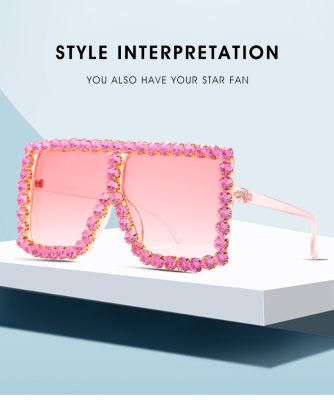 Latest Fashion Sunglasses High Quality Diamond Eyewear