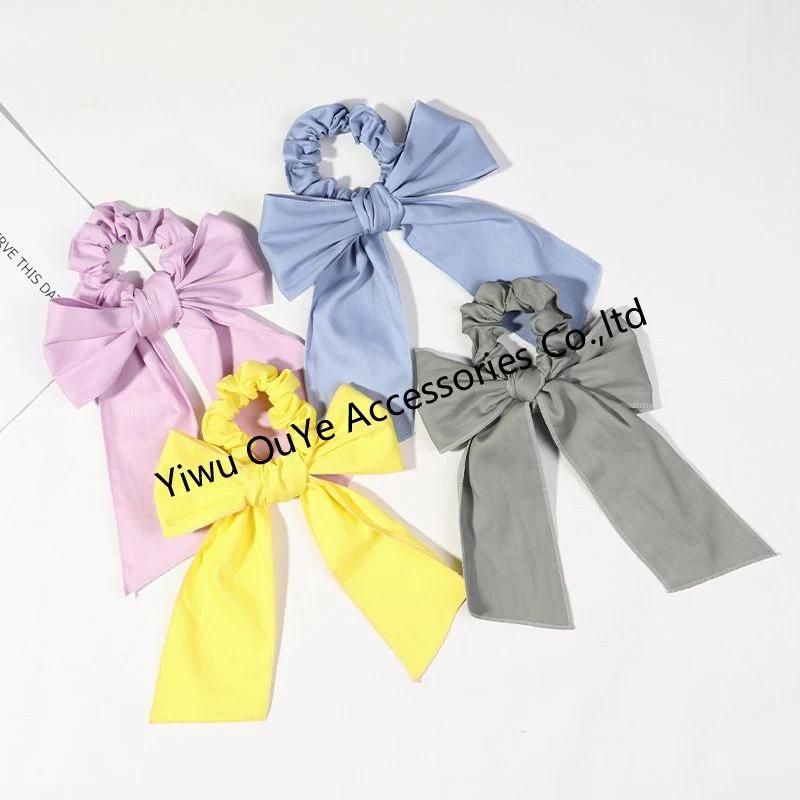 Customized Fashion Bow Decoration Hair Accessories Hair-Ring Elastic Scrunchies Hairbands