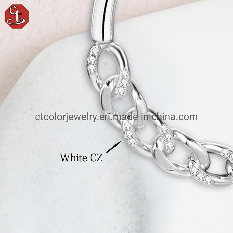 high quality white 5A cubic zirconia fashion jewelry earrings