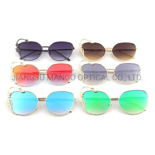 Gold Leaf Decorate Luxury Feeling Sunglasses