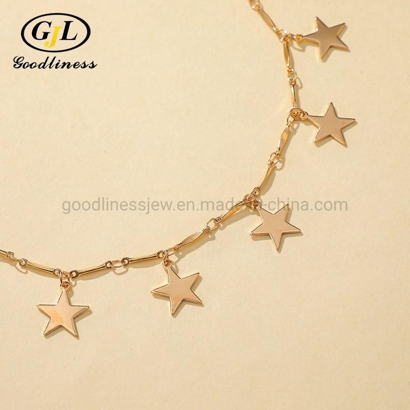 High Quality New Design Star Women Silver Chain Pendent Necklace