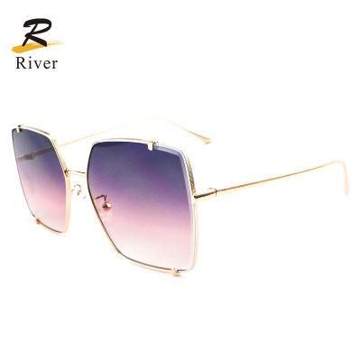 Square Metal Frame Wholesale Sunglasses for Women