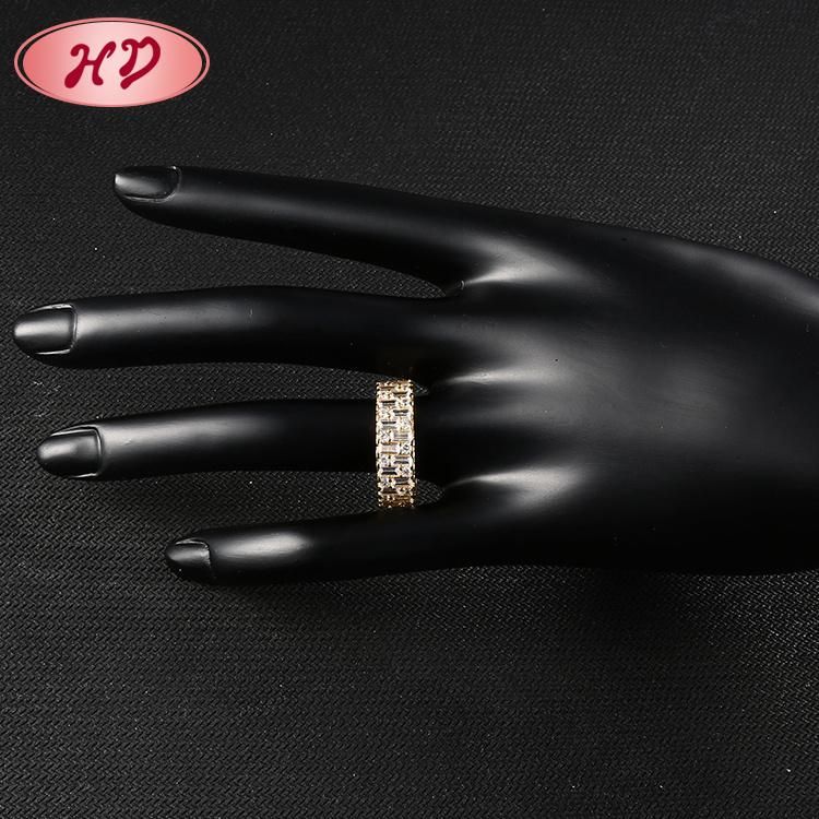 Women Fashion Stainless Steel Silver 18K Gold Plated Wedding Engagement Finger Rings Jewelry Design
