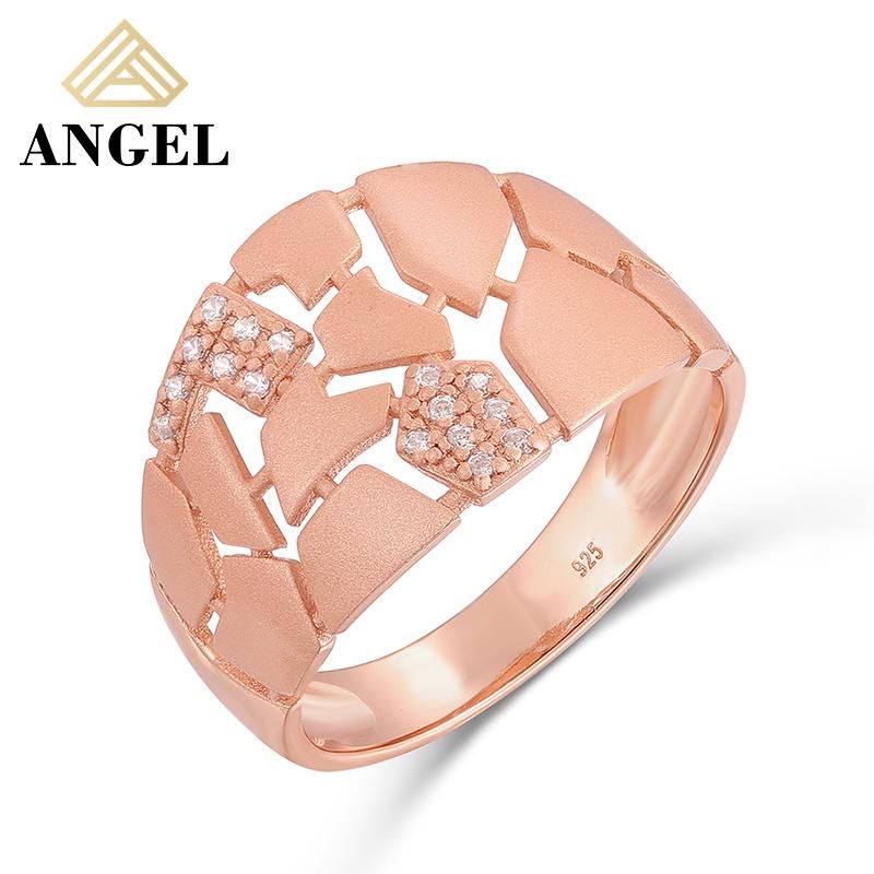 925 Silver Fashion Jewelry Fashion Accessories AAA Cubic Zirconia Moissanite Hip Hop Jewellery Trendy Women Ring