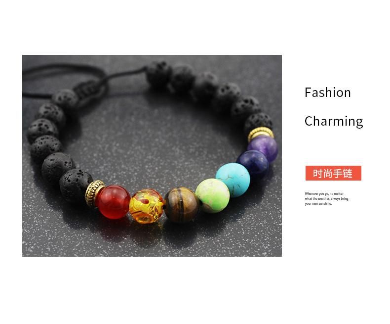 Colorful All Natural Stone Woven Bracelets