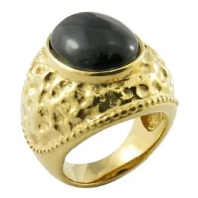 Plated Brass Ring Setting with Big Opal Stone