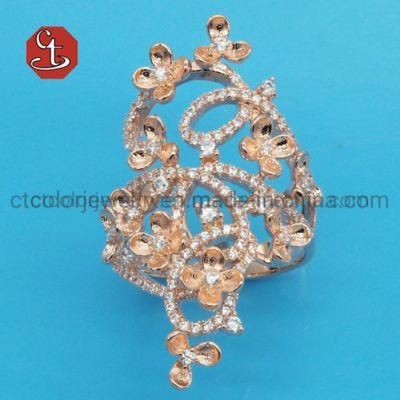 925 Sterling Silver Flower Ring Factory Price