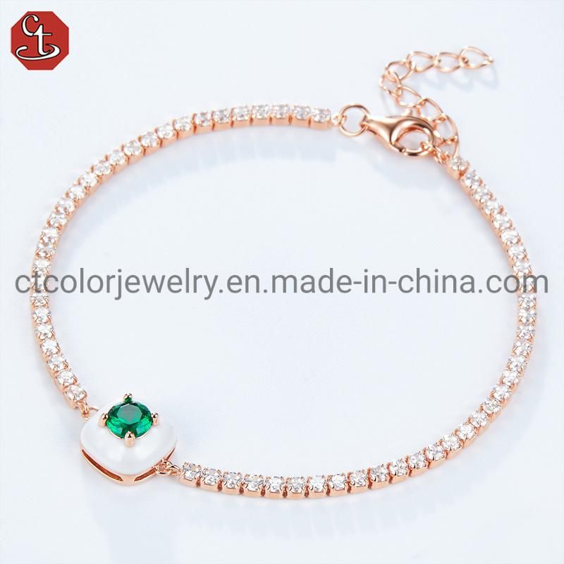 Fashion Accessories Enamel 925 silver Jewelry Earrings for Women