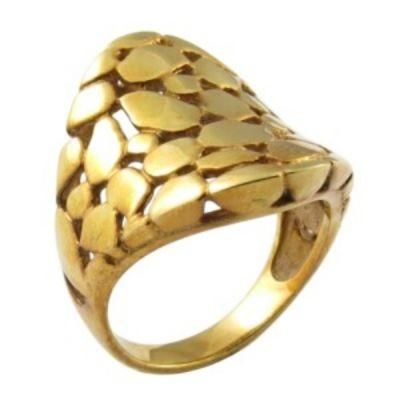 Finger Indian Hollow Gold Plated Ring