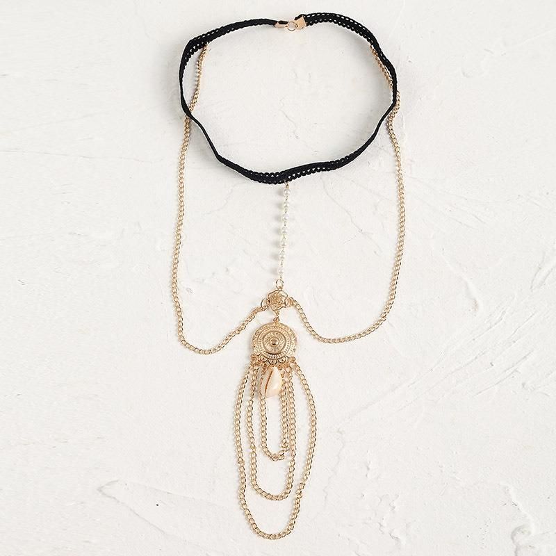 Trendy Female Pendants Thigh Chain for Women Silver Color Metal Chain Tassel Leg Chain Body Jewelry